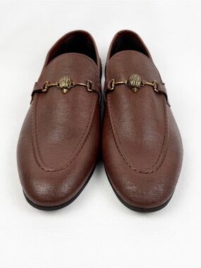 Men's Brown Leather Slip-On Loafers